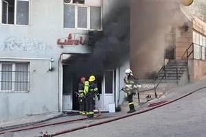 В Баку вспыхнул пожар на объекте