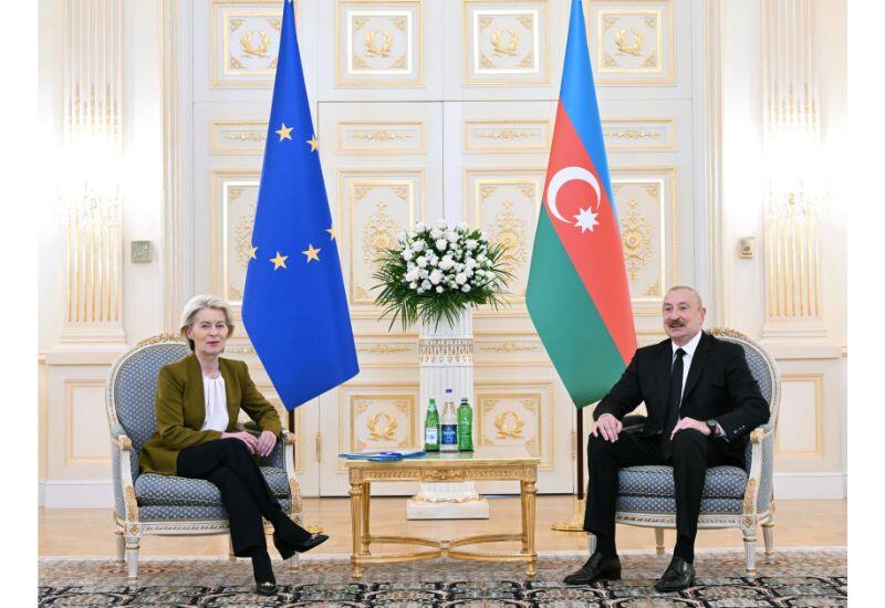 Cостоялась встреча Президента Ильхама Алиева с президентом Еврокомиссии в формате «один на один»