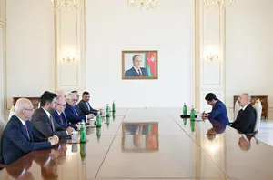 Президент Ильхам Алиев принял делегацию во главе с председателем Великого нацсобрания Турции