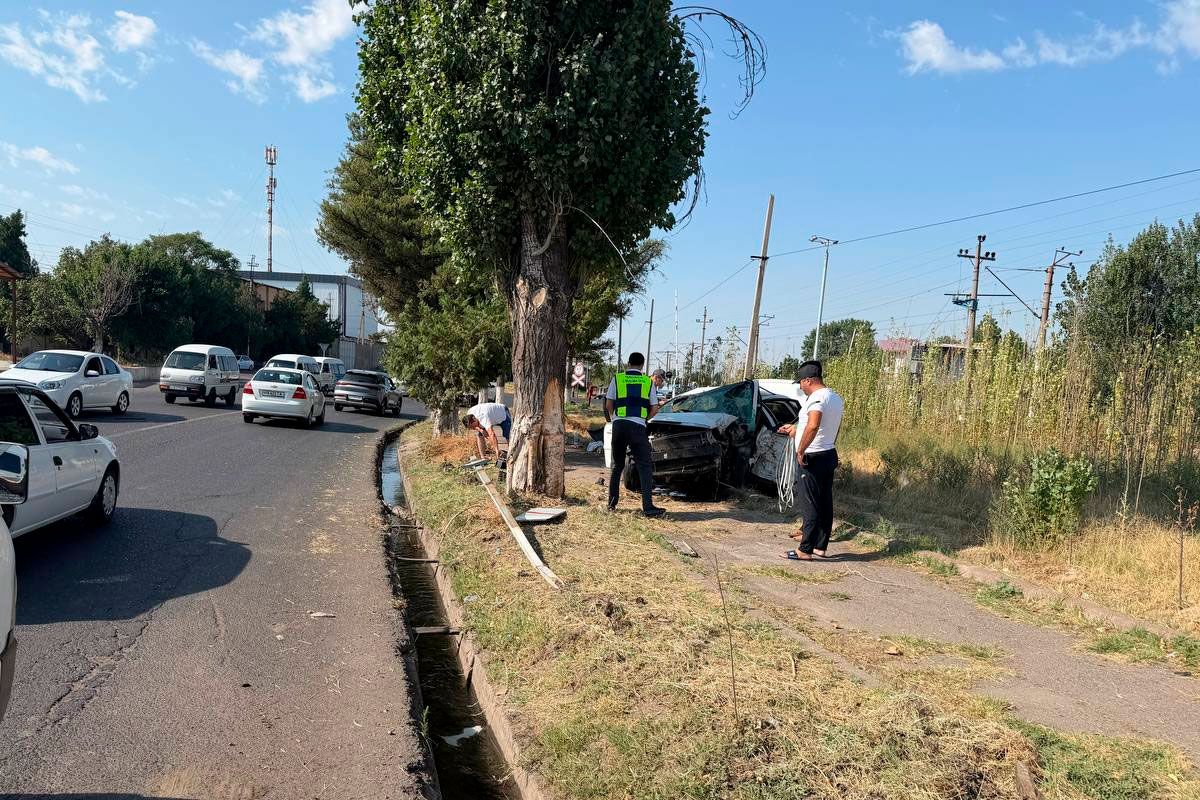 В Чирчике водитель Lacetti разбился насмерть, врезавшись в дерево 16:34 / 25.07.2026 16:34 / 25.07.2026 В Чирчике водитель Lacetti разбился насмерть, врезавшись в дерево