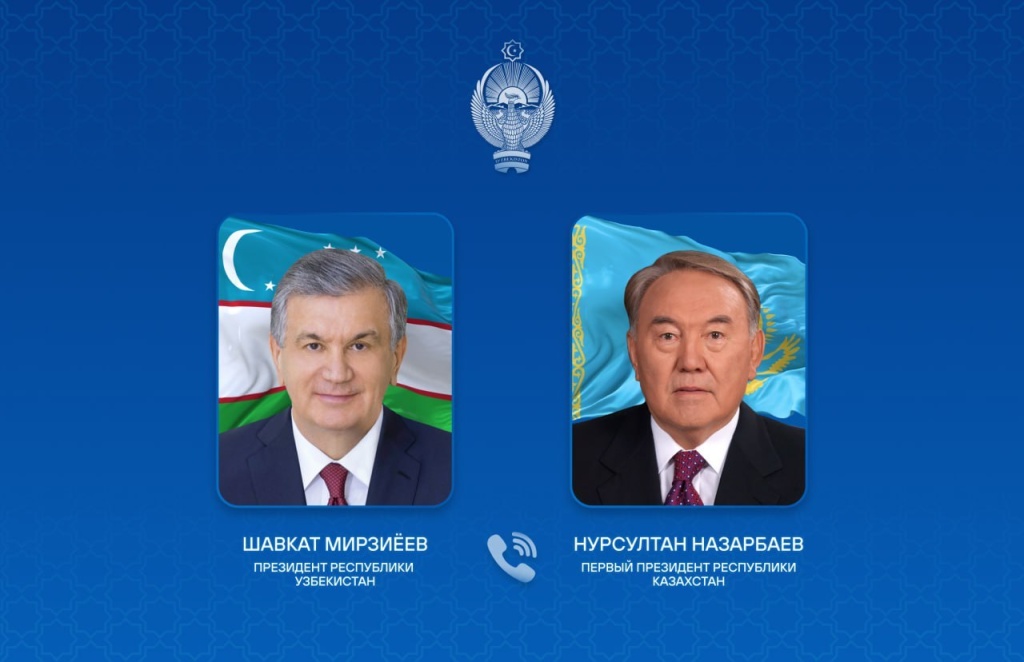 Шавкат Мирзиёев поздравил Нурсултана Назарбаева с днем рождения