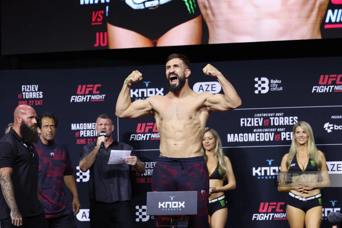 В Баку прошли дуэли взглядов участников UFC Fight Night