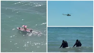 Водолазы, дроны, авиация: в Каспийском море четвертые сутки ищут пропавшего мужчину