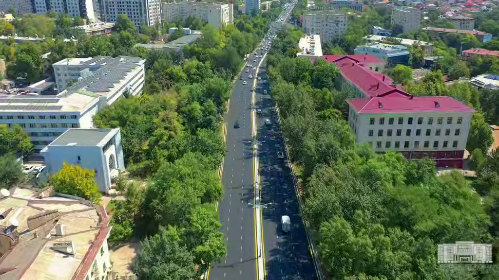 Масштабное обновление проспекта Мустакиллик завершено. Видео