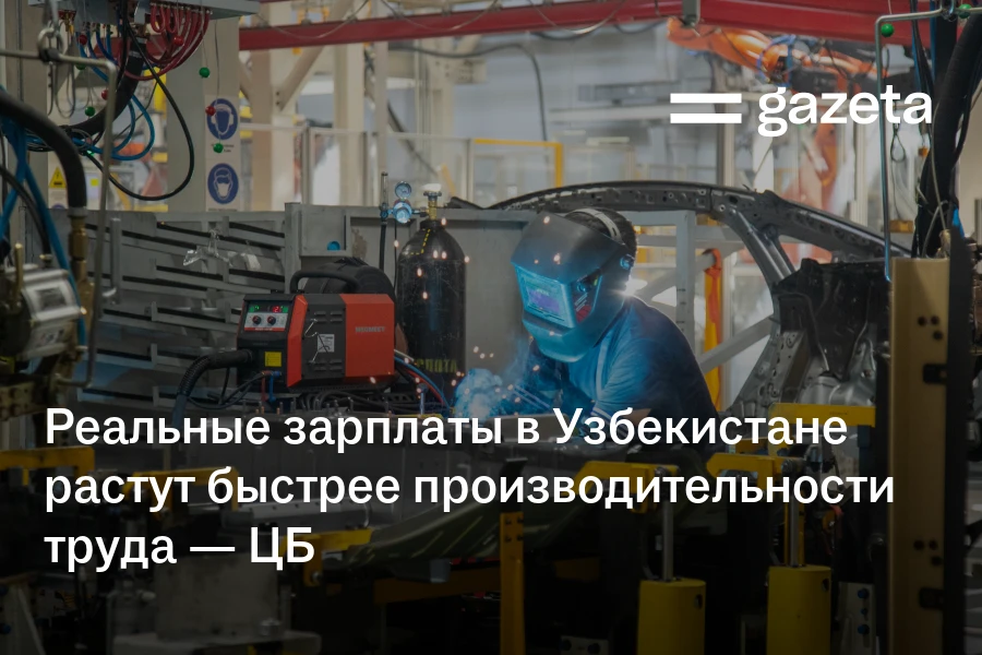 Реальные зарплаты в Узбекистане растут быстрее производительности труда — ЦБ