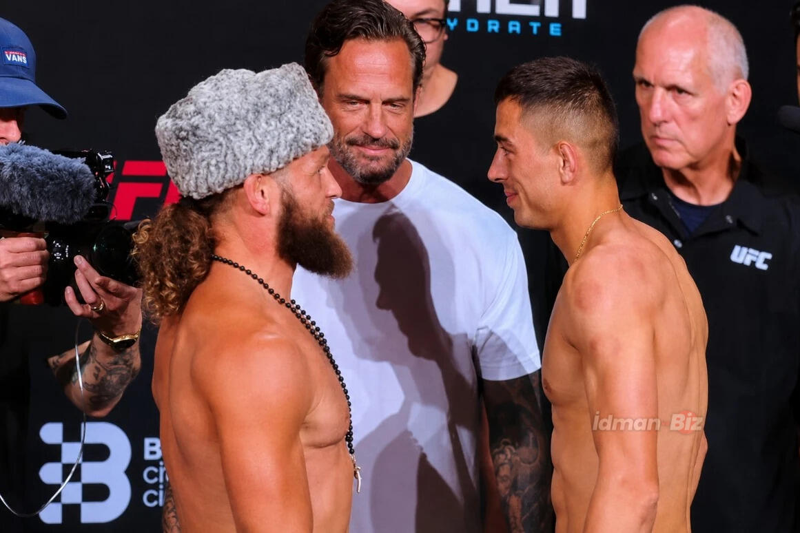 Азербайджанские бойцы встретились с соперниками перед UFC Baku