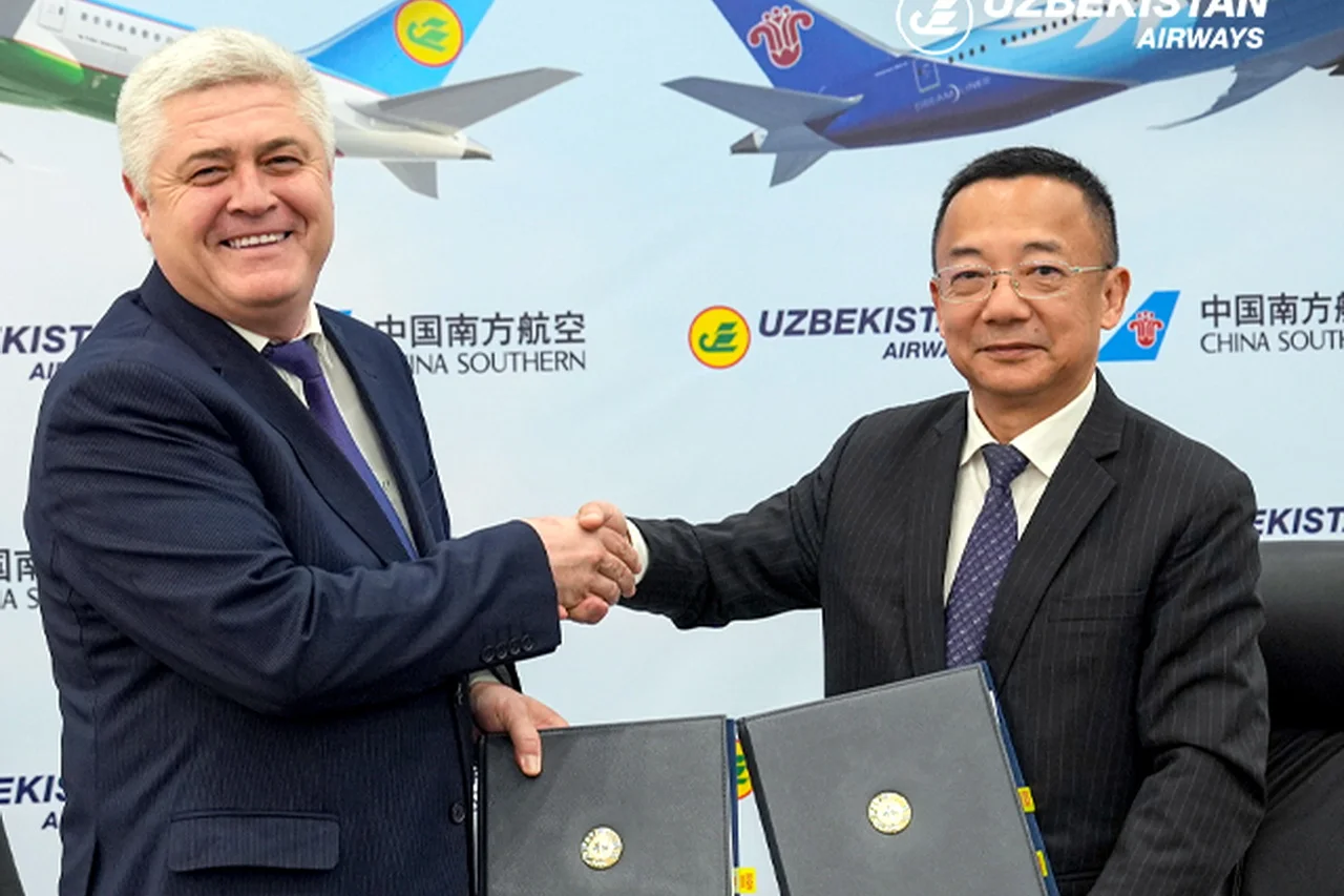 Uzbekistan Airways и China Southern заключили код-шеринговое соглашение