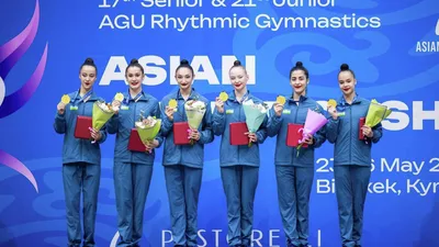 Узбекистанские гимнастки завоевали четыре золота и бронзу на чемпионате Азии