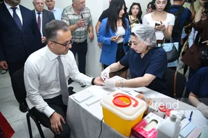 В связи с днем Ашура в Баку проводится акция по сдаче крови (ФОТО)
