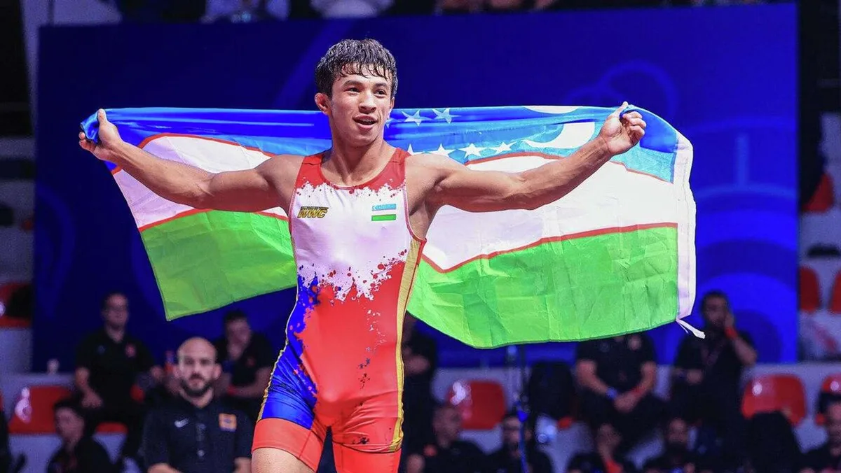Узбекистанец Алишер Ганиев стал чемпионом Азии по спортивной борьбе