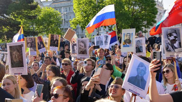 В Вене состоялось шествие "Бессмертного полка"