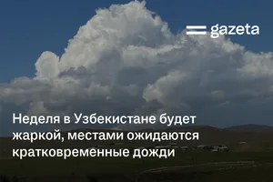 Неделя в Узбекистане будет жаркой, местами ожидаются кратковременные дожди