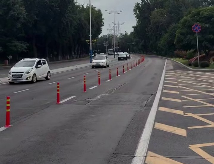 На проспекте Мустакиллик открыли движение после ремонта и начали реконструкцию следующего участка
