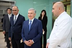 Президент нашей страны осмотрел современный медицинский центр в Сергели
