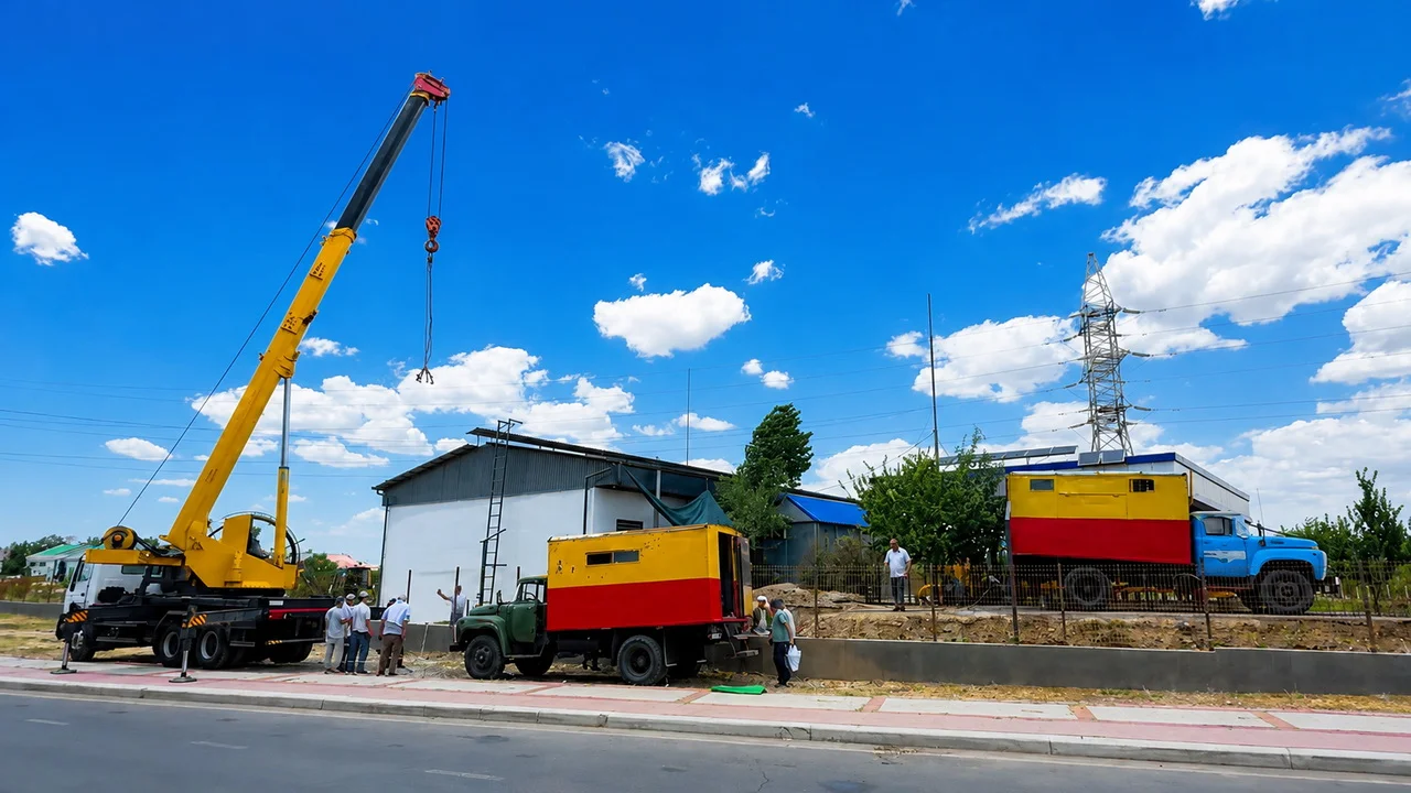 В Юнусабаде устанавливают новый газораспределительный пункт