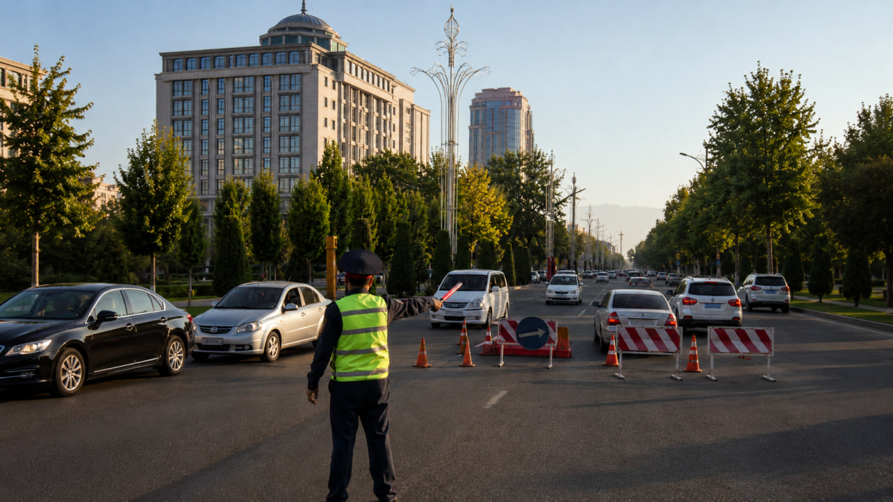 В Душанбе с 1 августа в утренние часы будут перекрывать несколько дорог
