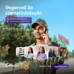 «Azercell» запускает специальное предложение «Əsgərcell» ко Дню Вооруженных Сил Азербайджана