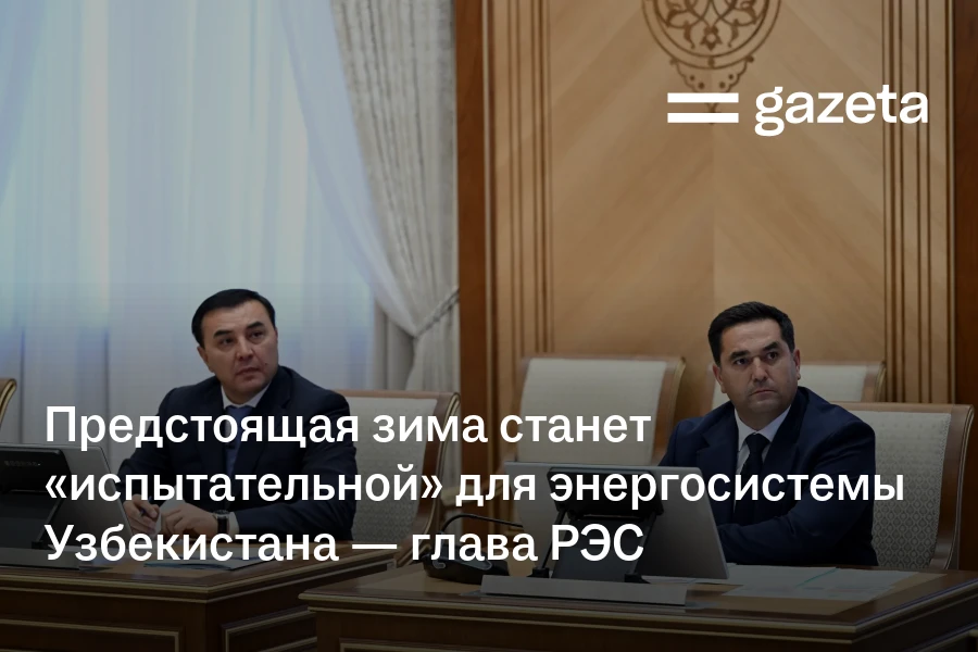 Предстоящая зима станет «испытательной» для энергосистемы Узбекистана — глава РЭС