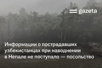 Информации о пострадавших узбекистанцах при наводнении в Непале не поступало — посольство