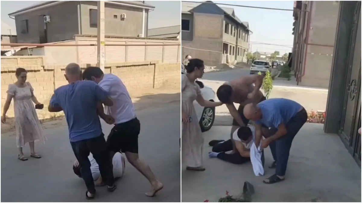 В Ташкенте мужчину, приехавшего увидеться с детьми, избили родственники бывшей супруги — видео