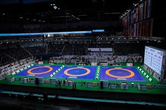 Сборная Армении по вольной борьбе прибыла в Баку