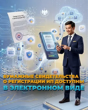 Налоговая служба Кыргызстана оцифровала ранее выданные бумажные свидетельства о регистрации ИП