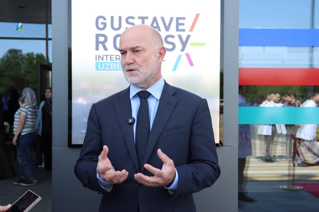Республиканский онкоцентр в Ташкенте начал работу под брендом Gustave Roussy. Видео