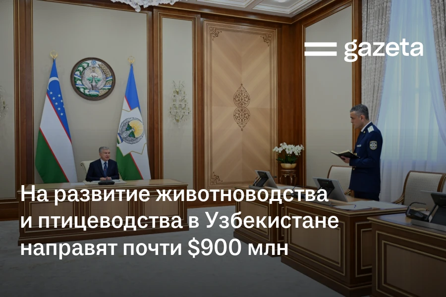 На развитие животноводства и птицеводства в Узбекистане направят почти $900 млн