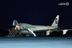 Андижан впервые принял крупнейший грузовой Boeing с племенным скотом