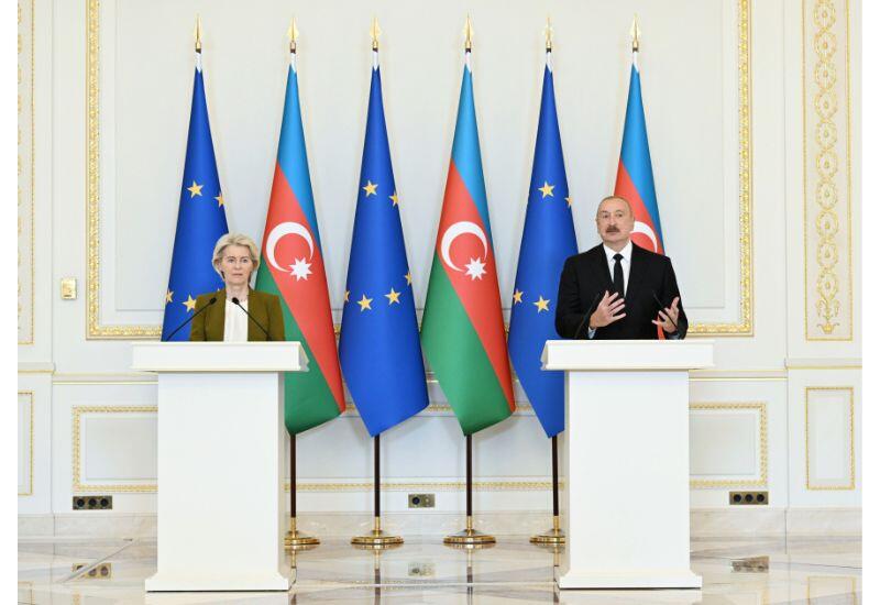 Президент Ильхам Алиев: Сегодня половина нашего экспорта газа поступает в страны-члены Европейского Союза