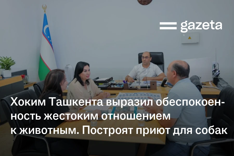 Хоким Ташкента выразил обеспокоенность жестоким отношением к животным. В городе построят приют для собак