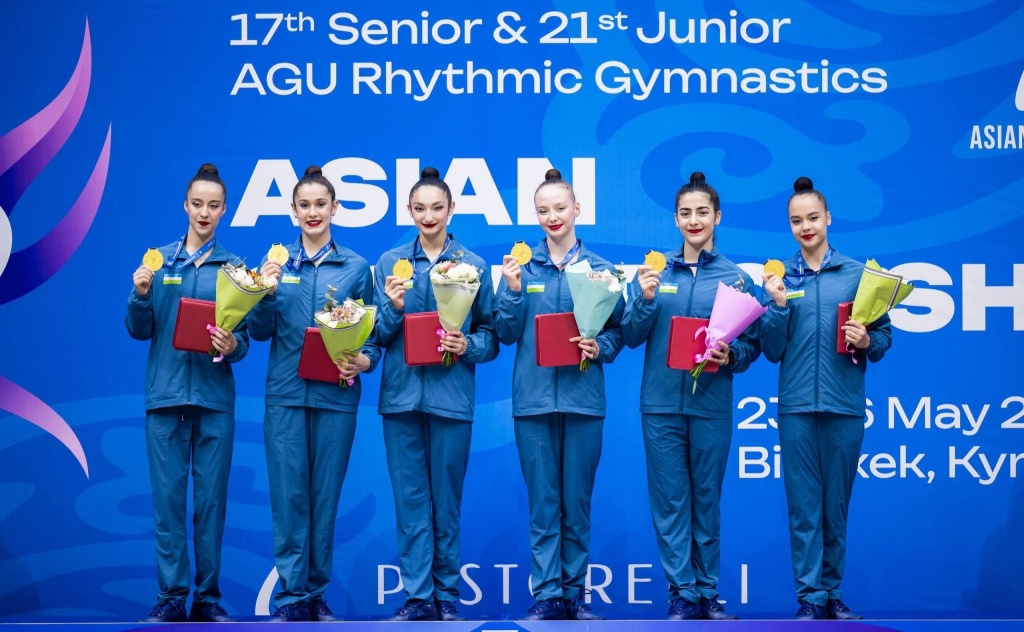 Узбекские гимнастки триумфально выступили на чемпионате Азии