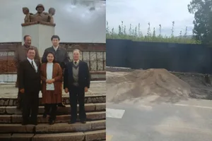 В Чон-Арыке ради расширения дороги к ШОС снесли памятник воинам ВОВ