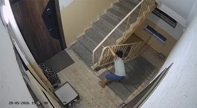 В Ташкенте ребенок столкнул котенка с лестницы. ГУВД прокомментировало ситуацию. Видео