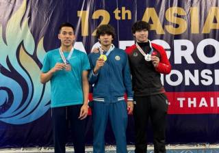 Водные виды спорта: на чемпионате Азии звучит гимн Узбекистана