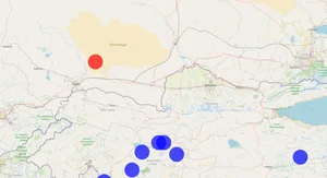 В Казахстане произошло землетрясение магнитудой около 4,5. В Кыргызстане толчки не ощущали