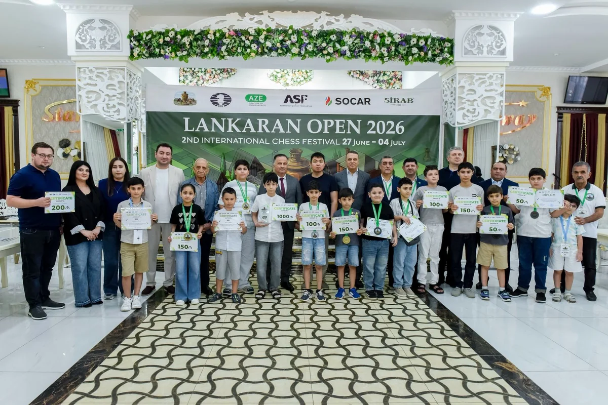 Подведены итоги международного шахматного турнира Lankaran Open 2026