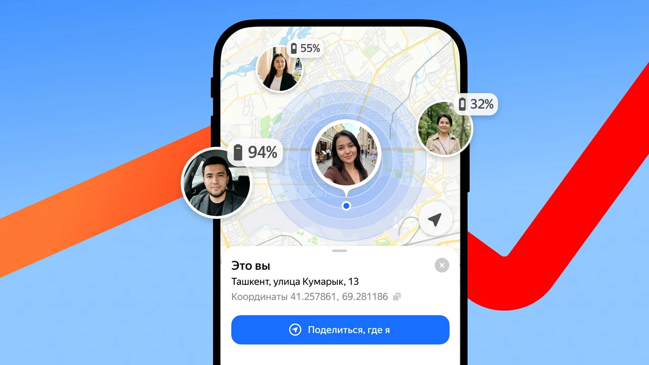 В Yandex Maps в Узбекистане появилась трансляция геопозиции