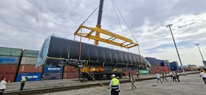 В Узбекистан доставили третий высокоскоростной поезд Hyundai Rotem. Видео
