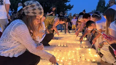 В Ташкенте зажгли "Свечу памяти" — фото, видео