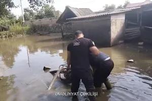 МЧС устраняет последствия ливней в районах Азербайджана