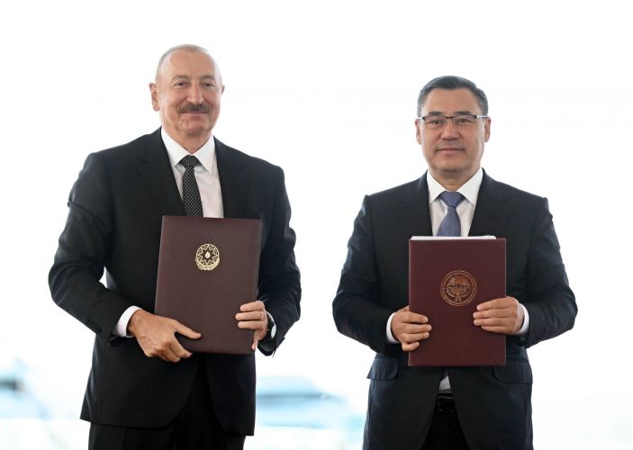 Sadyr Japarov and Ilham Aliyev sign number of cooperation agreements