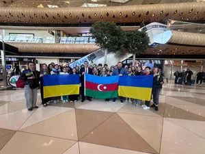 В Азербайджан на реабилитацию прибыла очередная группа украинских детей