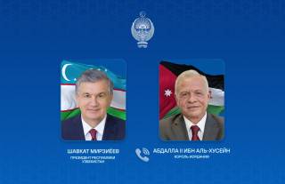 Король Иордании искренне поздравил Президента Узбекистана