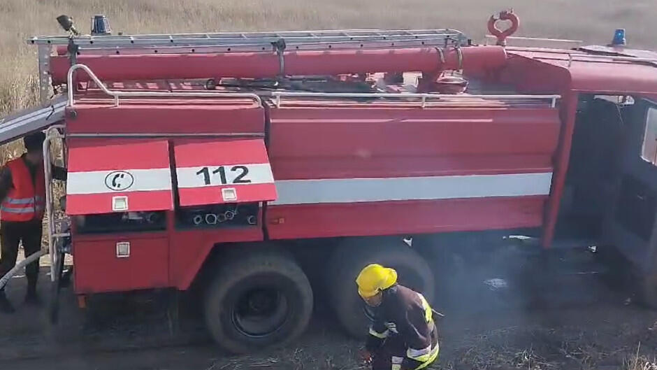 Пожар в многоэтажном жилом доме в Баку