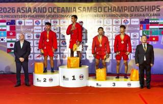 Наши самбисты завоевали 10 медалей на чемпионате Азии и Океании